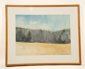 Philip Hipwell, American, 1942, Kerhonkson Early Spring, Watercolor on Paper