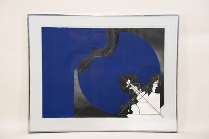 Gio Pomodoro, Italian, 1930 - 2002, Blue Seal State II, Lithograph