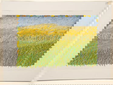 Marja Lianko, Finnish, 20th Century, Unfamiliar Fields Defined, Silkscreen