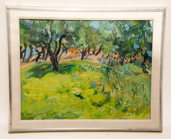 Novitz Morton, The Field, Oil on Canvas
