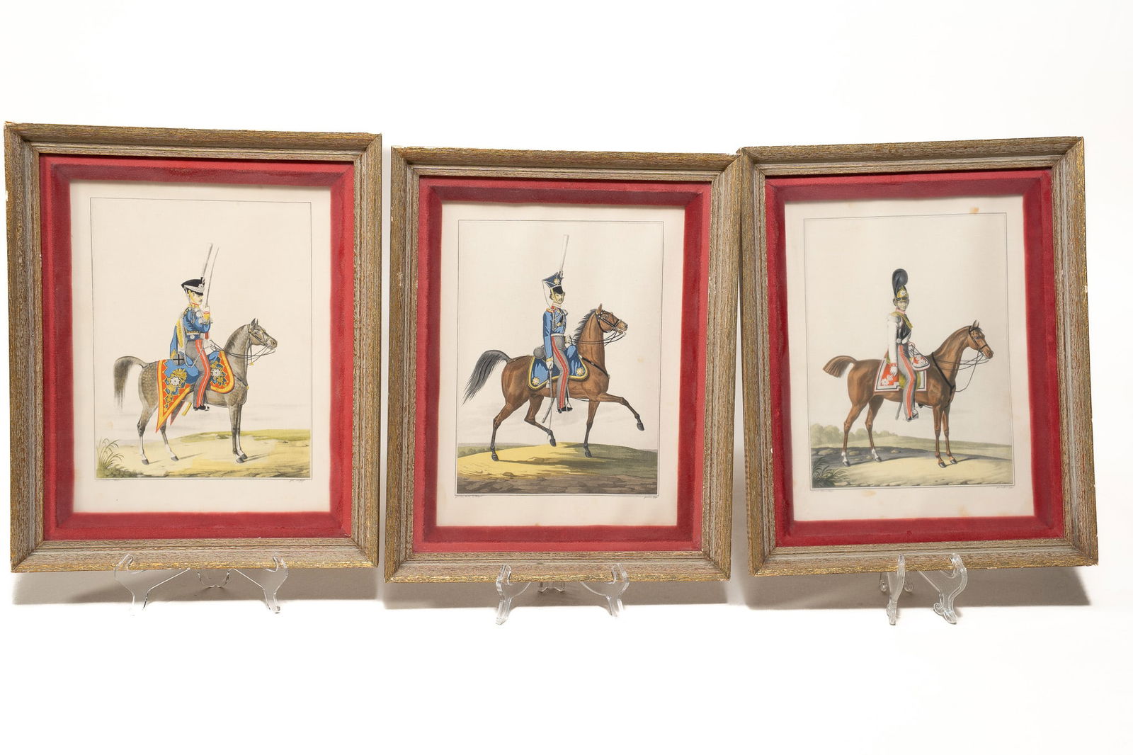 Collection of Vintage Colonial Style Knights on Horse Prints (1 of 4)