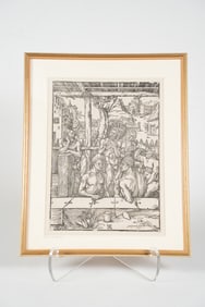 Albrecht Durer, German 1471-1528, The Five Senses AKA The Men's Bathhouse, Woodcut Print
