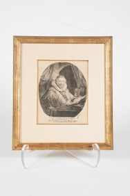 Rembrandt van Rijn, Dutch 1606 - 1669, Jan Uytenbogaert, Preacher of the Remonstrants, Etching