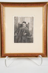 Rembrandt van Rijn, Dutch 1606–1669, Jan Lutma, Goldsmith, Etching and Drypoint on Paper