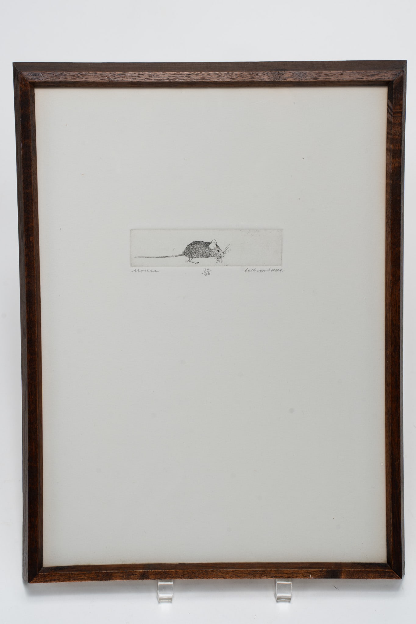 Beth Van Hoesen, American, 1926 - 2010, Mouse, Etching (1 of 3)