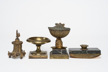 Collection of Antique Bronze Decorative Items