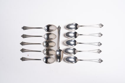 Collection of 11 Vintage Sterling Teaspoons