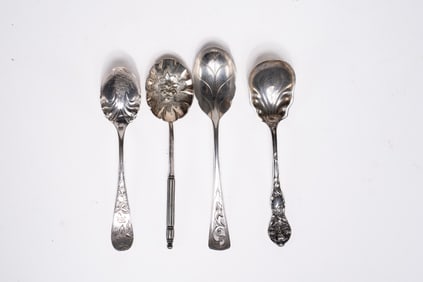 Collection of Antique Sterling Spoons