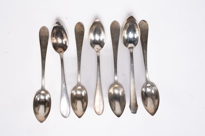 Set of 7 Gorham Sterling Silver Grapefruit Spoons