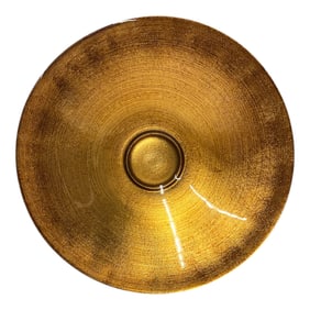 Modern Roger Dale Style Gold Glass Charger Sculpture