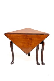 18th Century Irish George II Drop Leaf Corner Table, circa 1750
