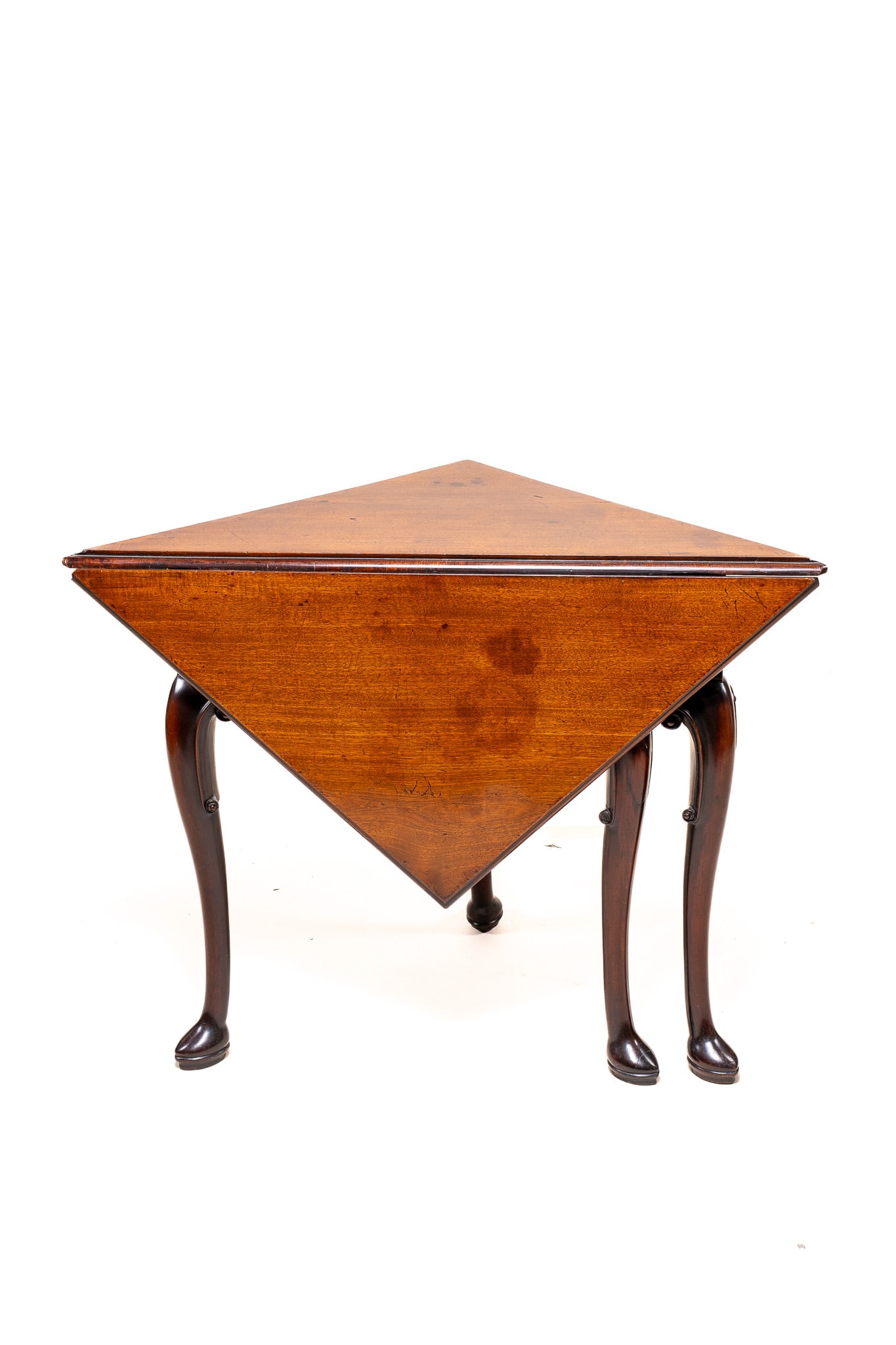 18th Century Irish George II Drop Leaf Corner Table, circa 1750 (1 of 1)