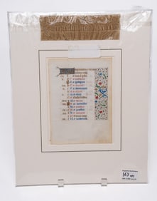 Collection of 10 Medieval Illuminated Manuscript Pages