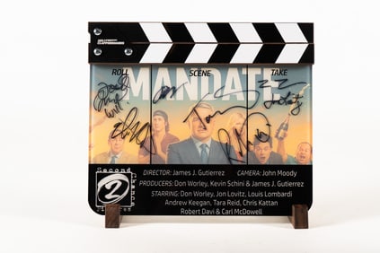 Signed Hollywood Clapperboard from the Movie Mandate