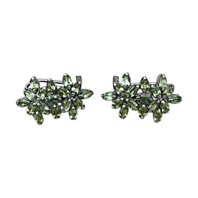 Ladies Pair of Peridot Earrings