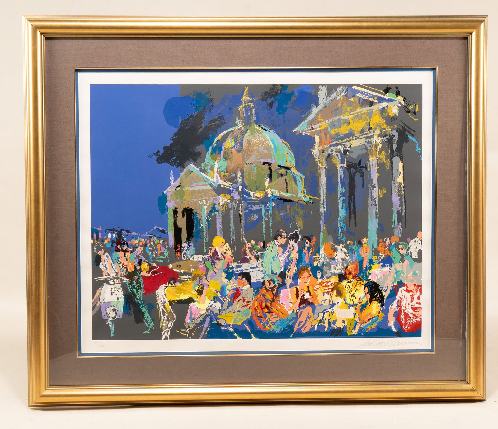 LeRoy Neiman, American 1921 - 2012 , Piazza Del Popolo Rome, Serigraph (1 of 3)