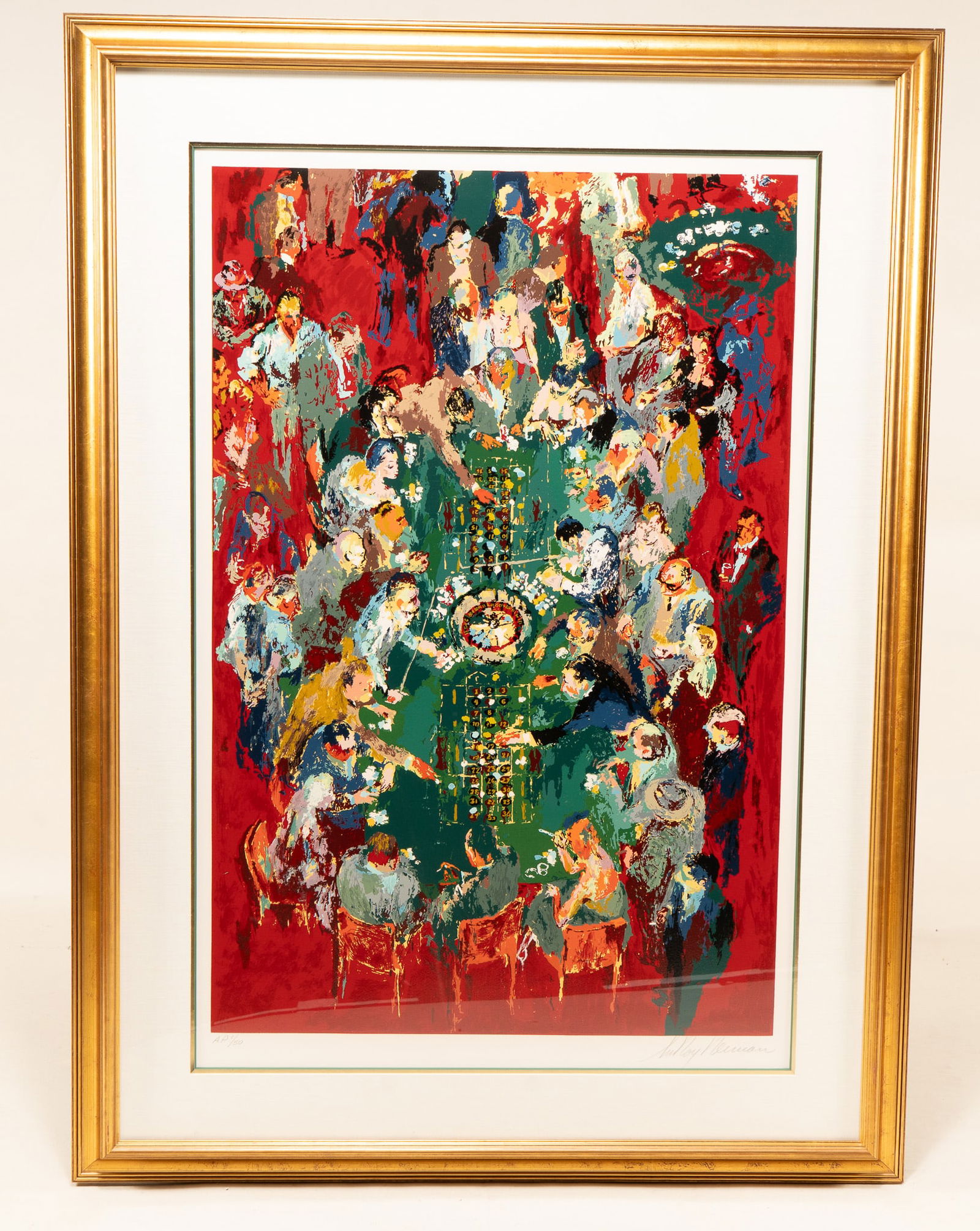 LeRoy Neiman, American 1921 - 2012 , The Gaming Table, Serigraph (1 of 2)