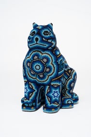 Chroma, American 1953 - , Cat with Nine Lives, Mixed Media and Glass Beads