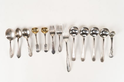 Collection of 13 Sterling Silver Flatware Items