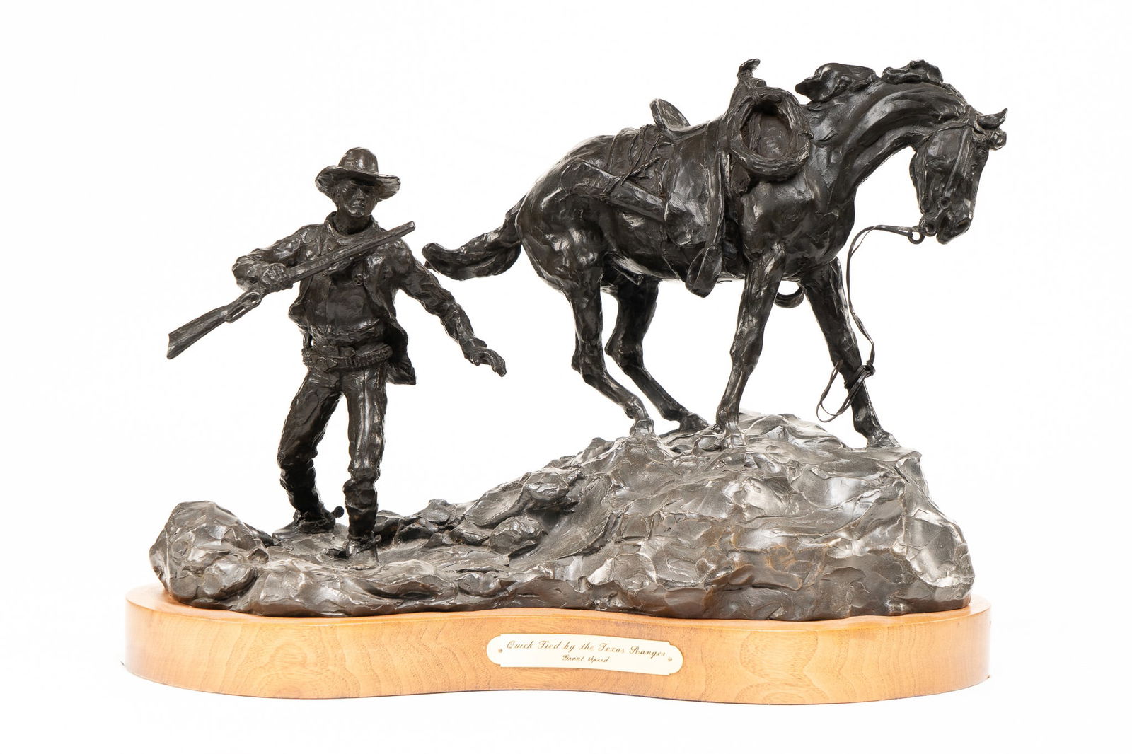 Grant Speed, American 1930 - 2011, Quick Tied By The Texas Rangers, Bronze Sculpture (1 of 4)