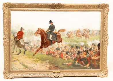 William H. Sullivan, English 1870 - 1908 , The Duke at Quatre Bras, Oil on Canvas