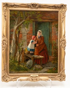 Robert W. Wright, British 1871 - 1889, Oil on Canvas