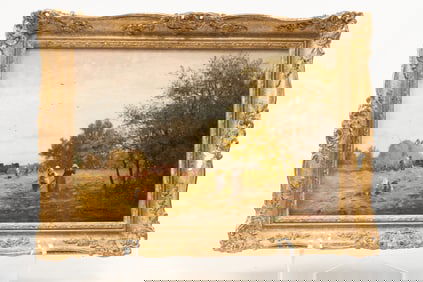 John Clayton Adams, British 1840 - 1906, Haymaking, Oil on Canvas