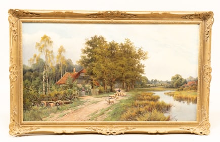 John Henry Boel, British 1890 - 1910, Landscape, Oil on Canvas