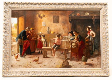 Alessandro Sani, Italian 1856 - 1927, Oil on Canvas