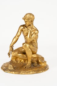 Edward F Caldwell and Co., American 1895 - 1959 , The Ocean Giant, Gilded Bronze Statue