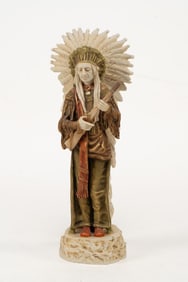 Royal Dux Porcelain Indian Figure