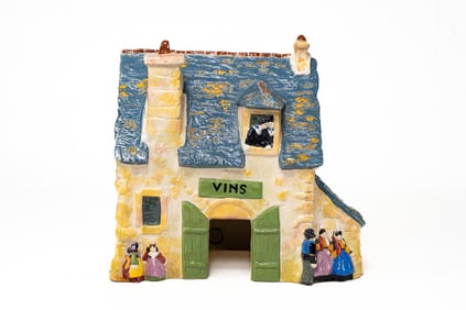 French Faience Sevellec Henriot Quimper Wine Shop Vins