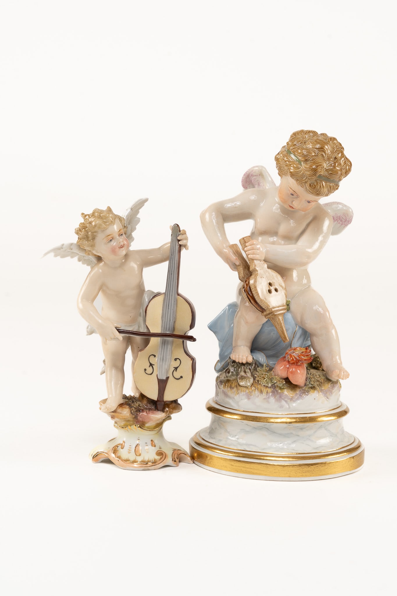 Pair of Antique Meissen Putti Figurines (1 of 7)