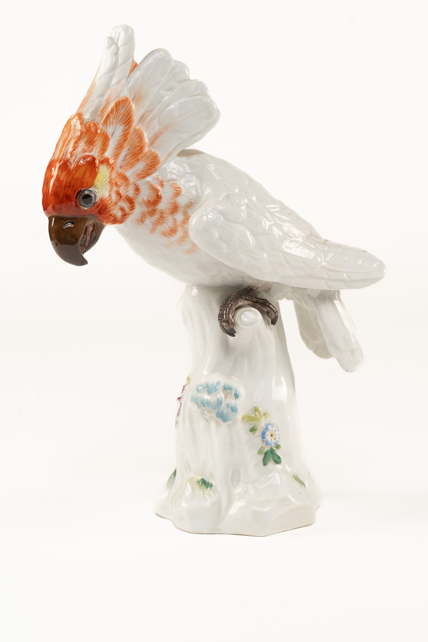 Antique Meissen Cockatoo Bird Figurine (1 of 4)