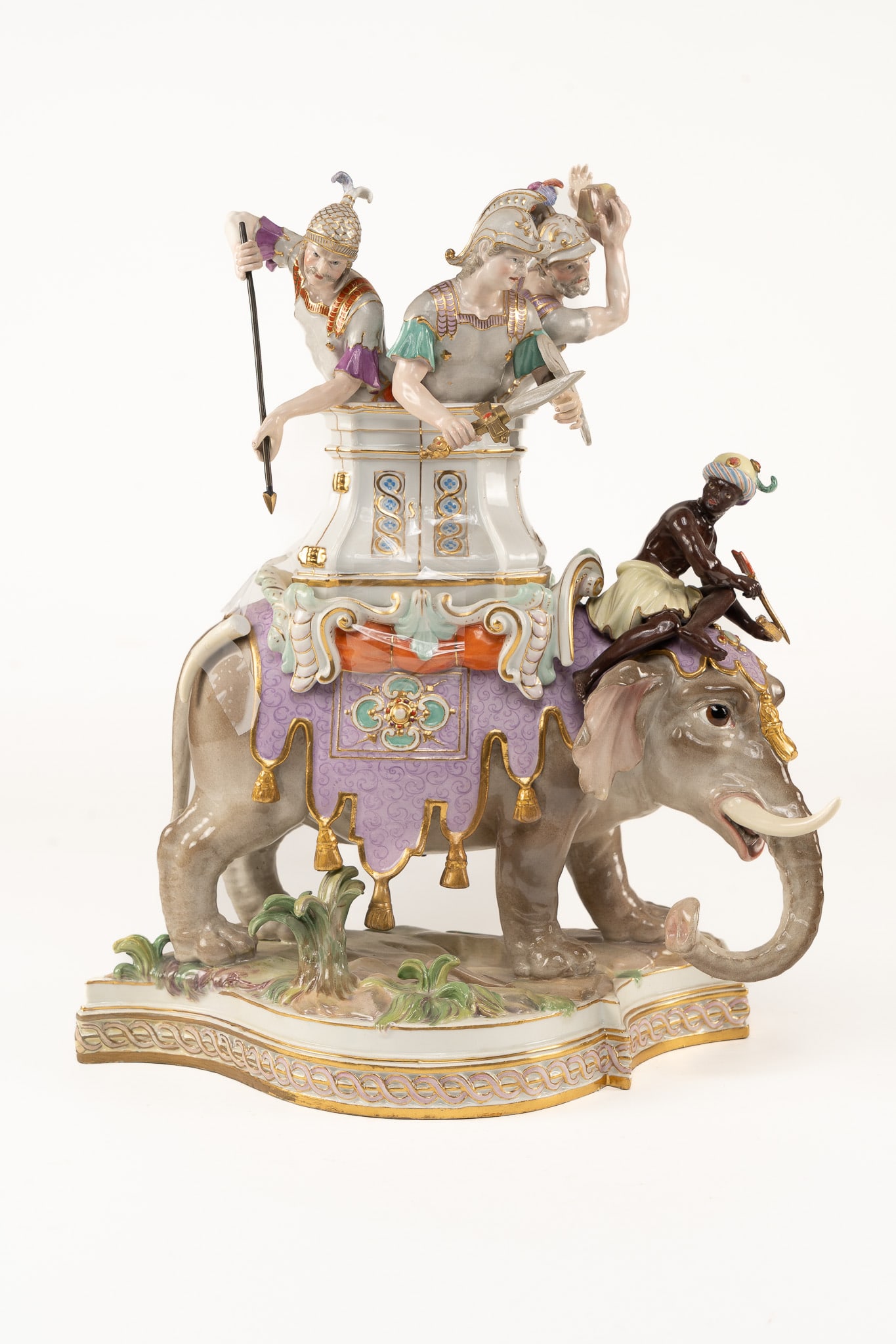 Antique Meissen War Elephant Figurine (1 of 6)