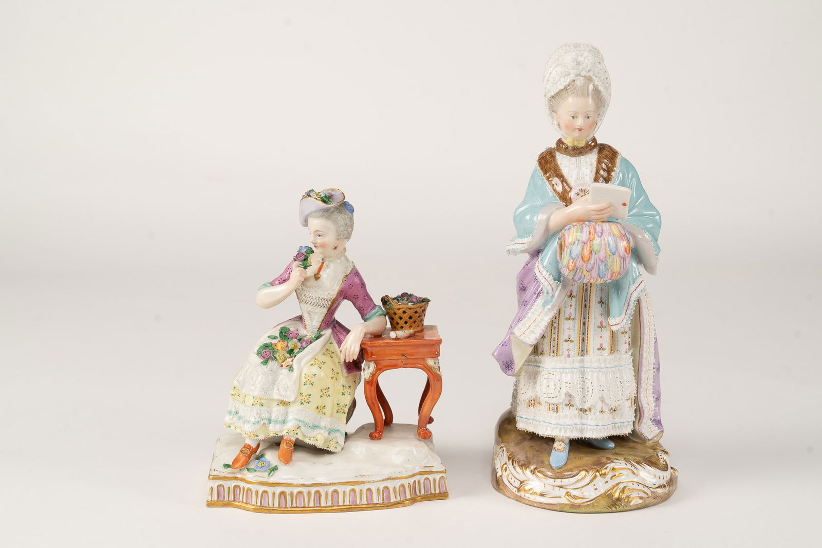 Pair of Meissen Porcelain Figures (1 of 8)