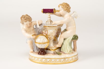Meissen Porcelain Cherub Figural