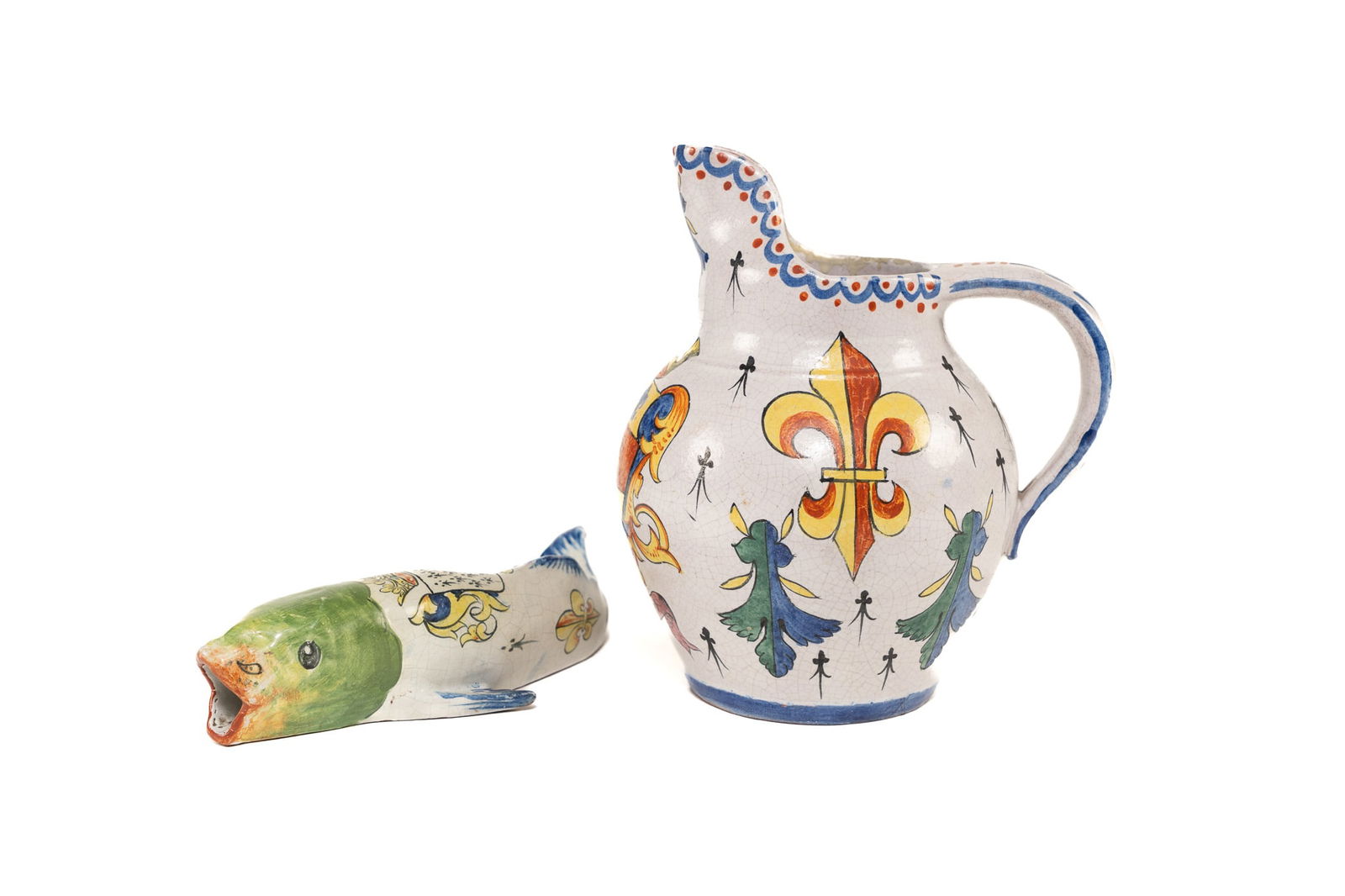 Pair of Assorted French Faience Containers (1 of 6)