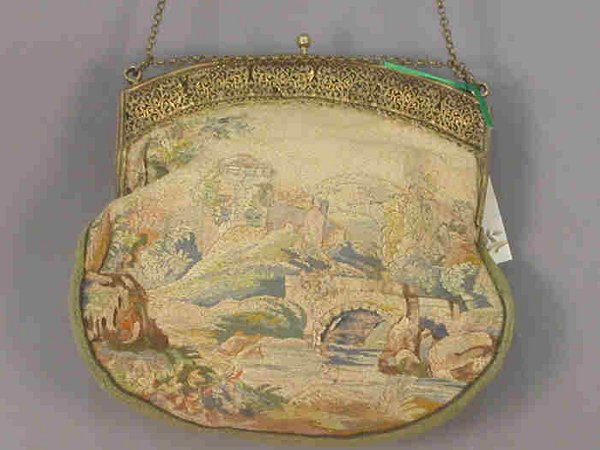 Vintage purse with miniature portraits - 3