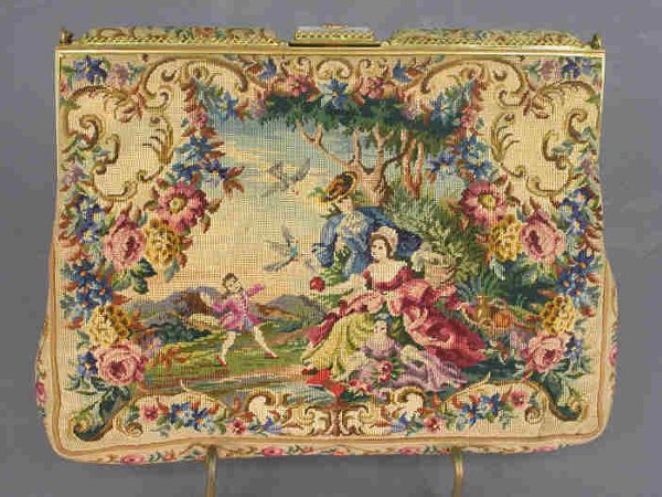 Continental petit point purse