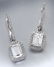 Pair 18K gold and diamond earrings