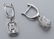 Pair 18K gold and diamond earrings - 2