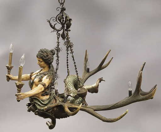 Black Forest Erweibchen Mermaid Chandelier