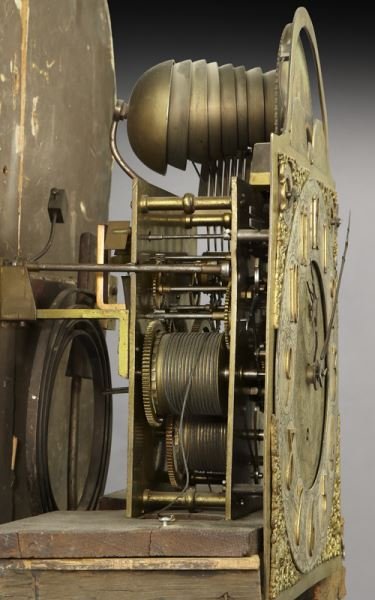 Venetian style grandfather clock with parcel gilt : Lot 132