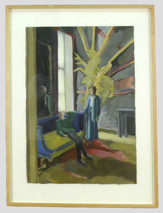 Signed Jessica Gwynne (LR) acrylic on paper