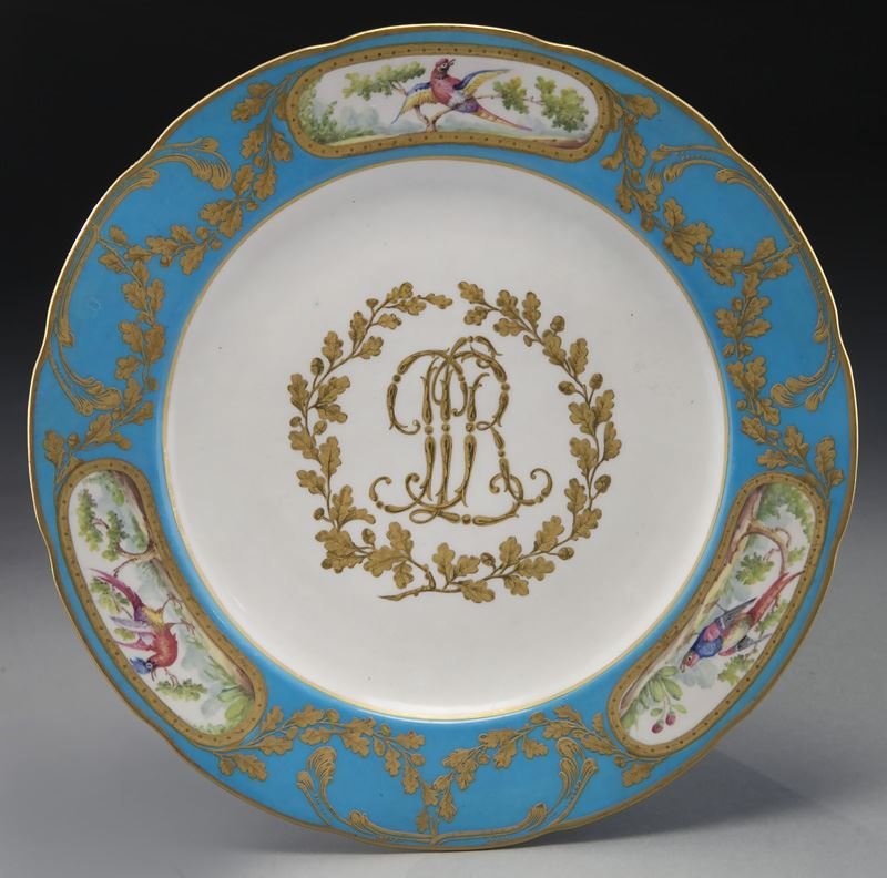 18th C. Sevres soft paste porcelain plate (1 of 5)