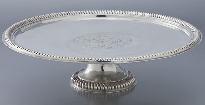 John Gibbon Queen Anne sterling silver tazza (1 of 5)
