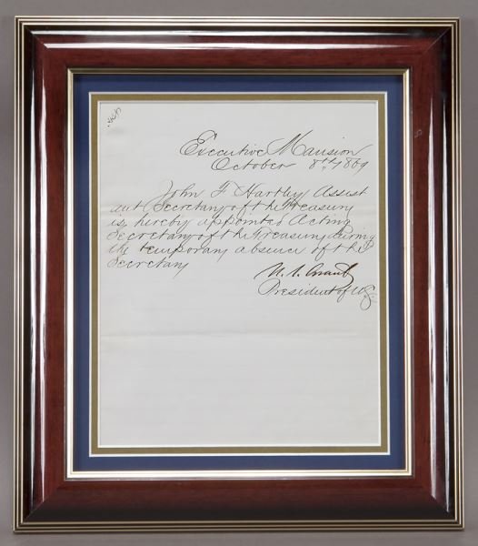 Ulysses S. Grant letter signed, "U. S. Grant" as (1 of 4)