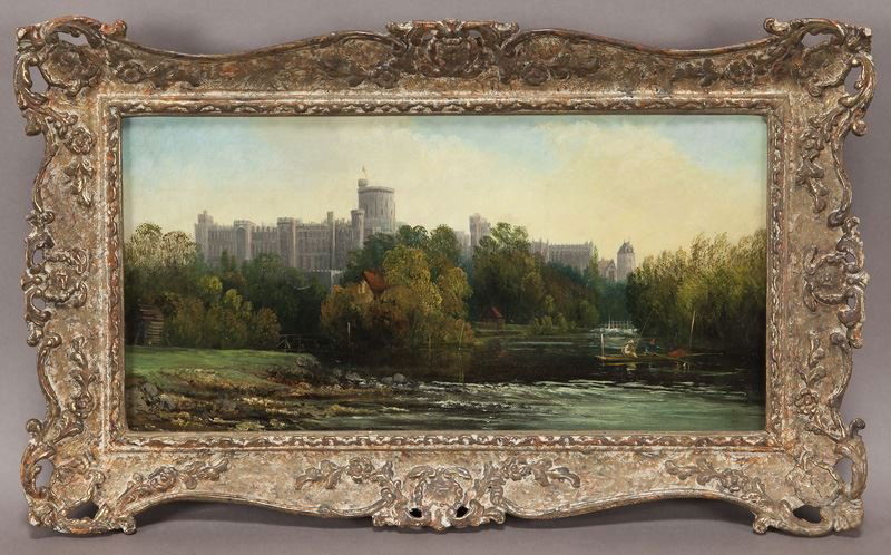 British School, "Fishermen before Windsor Castle" (1 of 5)