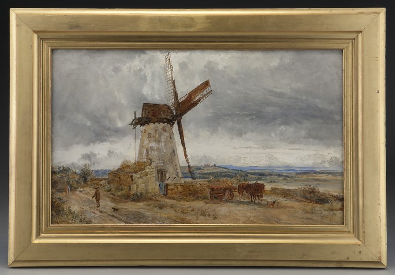 William Joseph J. C. Bond, "Wallasey Mill" oil on (1 of 7)